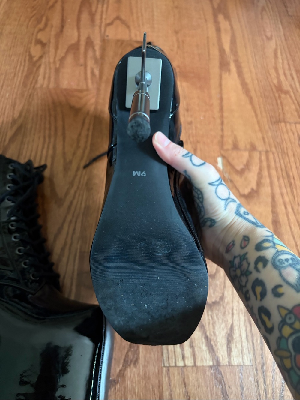 Widow Axe heeled boots - Picture 3 of 4